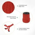 thumbnail image 2 of Uxcell 22 Yards Soft Twisted Rope Trim, 8mm/0.31" Red Polyester Twisted Silk Rope Cord for DIY Craft, 2 of 2