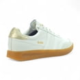 thumbnail image 3 of Gola Espadrilles Stadia en Cuir pour Femmes Blanc/or/gomme CLB785WY<span> - </span>8.5, 3 of 4