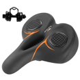 thumbnail image 2 of jinwen Mountain Bike Seat Non Slip Shock Absorbing Widen Thickened Long Distance Riding Orange, 2 of 6