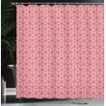 thumbnail image 3 of Ambesonne Abstract Shower Curtain, Minimalist Trippy Print, 69"Wx84"L, Pastel Pink, 3 of 4