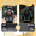 thumbnail image 2 of Mochila transportadora para mascotas WOYYHO, malla ventilada, talla L, negra, 2 of 5