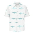 thumbnail image 7 of Yieetim Beach short Shirts For Men, Small V-Neck Shirts, Tropical Holiday Beach Stylish Quickly Dry Hawaiian Print Shirts, Vintage Print Board Swim Shirts For Surfing XXXL, 7 of 7