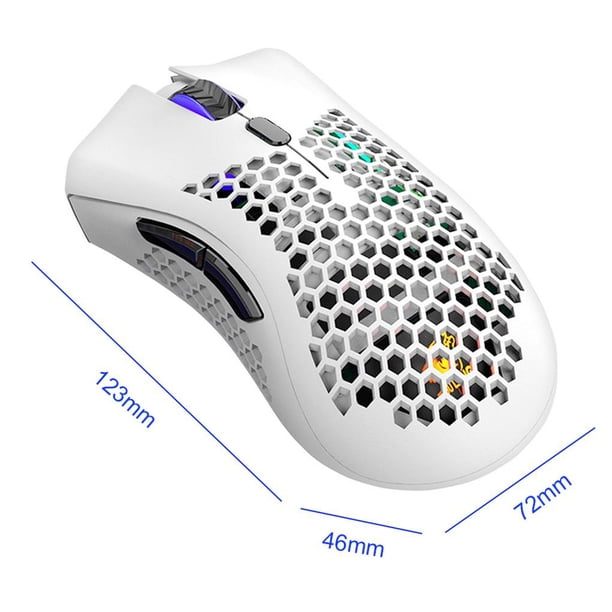 Ratón Inalámbrico Para Juegos Rgb Luz De Respiración Ratón Para Juegos De Computadora Clic Silencioso Único Para Computadora Portátil / Pc / Portátil Serendint EL012951-00