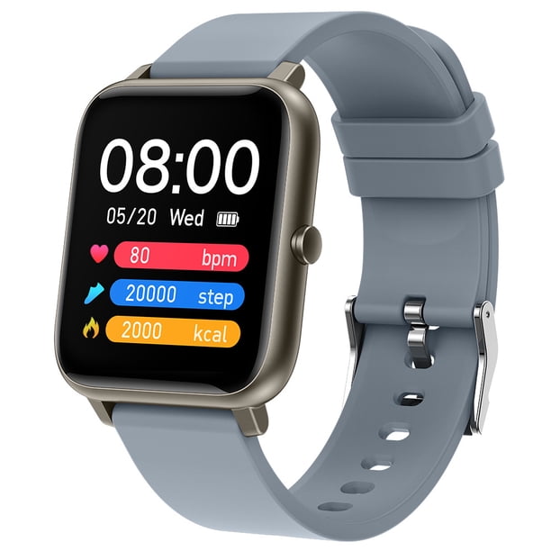 Pulsera inteligente P22 con control del ritmo cardíaco y de la presión arterial, reloj inteligente táctil con recordatorios y Bluetooth, moda deportiva