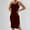 Wine, variant on ZZwxWA Bodycon Tank Mini Dress for Women Club Party Spaghetti Straps Dress Tight Basic Backless Belly Control Dresses Knitted Striped