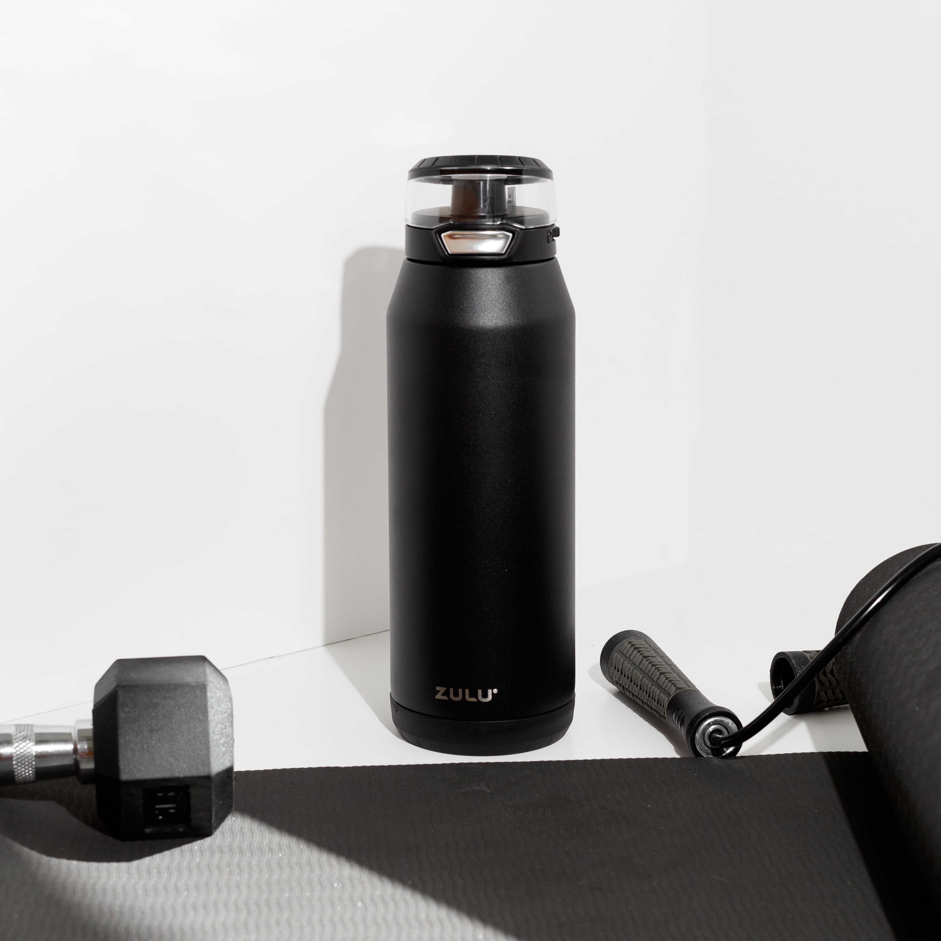 (2 pack) Zulu Swift 32oz Stainless Steel Water Bottle, Black