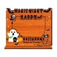 thumbnail image 2 of Halloween Picture Frame -6.26Ã5.31in Wooden Photo Display for Tabletop, Home Decor, Halloween Party Decorations, for Displaying Halloween Memories and Seasonal Photos(Orange), 2 of 4