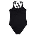thumbnail image 5 of iEFiEL Women Ballet Dance Gymnastic Leotard Bodysuit with Spaghetti Shoulder Straps, 5 of 7