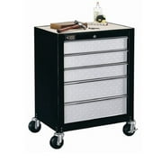 Gladiator Cadet 5-Drawer Project Center 26" Wide, Black/Silver Tread
