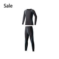 thumbnail image 4 of Naiovety Niños capa base de invierno camisa de manga larga ropa interior térmica conjunto cálido niños ropa deportiva Fitness Long Johns Uniforme atlético Azul, delgado 140 cm, 4 of 6