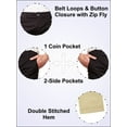 thumbnail image 3 of 2-Pack Men's Flex Stretch Slim Fit Cotton Everyday Chino Pants (31" Inseam), 3 of 5