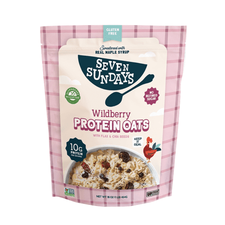 SEVEN SUNDAYS , Protein Oats, Wild Berry, 16oz, 1 Count
