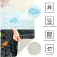 thumbnail image 4 of Coolnut Abstract Grunge Pattern Bathroom Rug - 16" x24" Ultra Soft Non Slip Bath Mat Absorbent Plush Shaggy Bath Rugs for Tub, Shower, Bath Room, Machine Wash Home Decor Gifts, 4 of 7