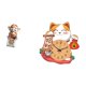 thumbnail image 5 of Figura del Dios de , figura de escritorio, reloj de pared con forma de gato de dibujos animados, silencioso, sin , de resina. Ideal pa, 5 of 8