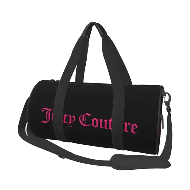 Juicy-Couture-Style Weekend Gym Yoga Bolsas de equipaje Bolsa de lona deportiva Bolsa de viaje redonda de gran capacidad