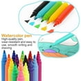 thumbnail image 4 of Wiher Drawing Set Kit, Portable Painting & Drawing Art Kit for Kids With Oil Pastels, Crayons, Colored Pencils, Watercolor Pens Art Set for Girls, Boys, Teens -Birthday, Christmas Gift(Black), 4 of 7