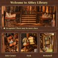 thumbnail image 3 of Kit de cuadernos para casas de muñecas en miniatura para hacer tú mismo, MiniCity Book Nook Abbey, 3 of 7