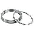thumbnail image 1 of Unique Bargains 70mm Metal O Rings, 4 Pack 304 Stainless Steel Round Rings for Hardware Bags, 1 of 7