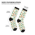 thumbnail image 3 of Pofeuu Cute Carrot Print Crew Socks, Adult Running Hiking Socks for Youth and Adult, 3 of 7