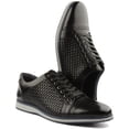 thumbnail image 5 of JUSTINREESS Paddy Men's Lace Up Leather Casual Shoes In Black Size 13, 5 of 6