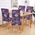 thumbnail image 2 of Yayeee 2 Pack Dining Chair Covers Stretch Parson Chairs Slipcovers Seat Protector, Blooming Flowers Pattern, 2 of 6