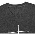 thumbnail image 4 of Faith Shirt Women Short Sleeve Crew Neck Cute Tee Graphic Shirts Tops Christian T-Shirts for Women, 4 of 5