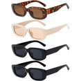thumbnail image 1 of Gafas de sol Tskestvy Retro Vintage Small Square 90s UV400 para mujer, 1 of 6