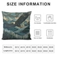 thumbnail image 5 of Orinice Eagle Mountain Forest Graphic Decorative Cushion Throw Pillow Cover Short Plush for Home Couch Living Room Bed Sofa Car Bedroom 1PC 12x12in, 5 of 5
