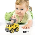thumbnail image 1 of Tractor de excavadora de construcción de juguete de vehículo de ingeniería para niños (23 piezas B) Ehuebsd libre de BPA, 1 of 6