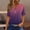 Purple, variant on YHAJDS Short Sleeve Shirts for Women V Neck Raglan Sleeve Print Casual Summer Top