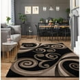 thumbnail image 6 of MDA Home Orelsi Black/Brown Contemporary Polypropylene Area Rug - 6'9" x 9'6", 6 of 6
