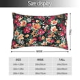 thumbnail image 2 of KLL Many Kind Of Flowers Pillow Covers Envelope Closure,Super Soft and Cozy Fuzzy Fleece Pillow Case Cover 14"x20", 2 of 5