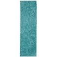 thumbnail image 5 of SAFAVIEH Polar Abbot Solid Shag Runner Rug, Light Turquoise, 2'3" x 8', 5 of 9