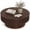 Walnut, variant on LIVIZA Modern Round Coffee Table with Storage, Wooden Drum Center Tables with Hidden Compartment,Walnut
