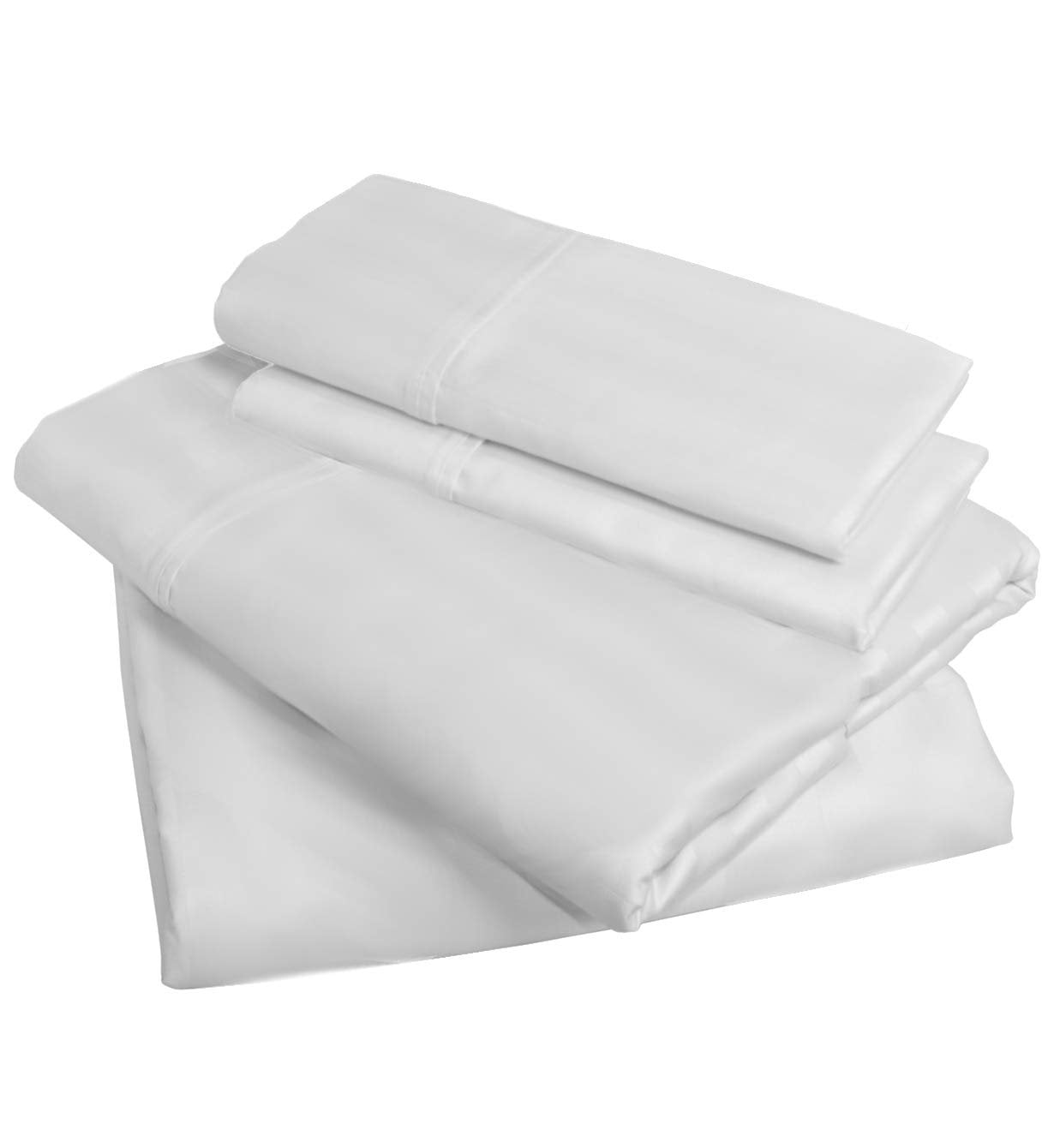 American Pillowcase Microfiber 4pc Sheet Set White Queen