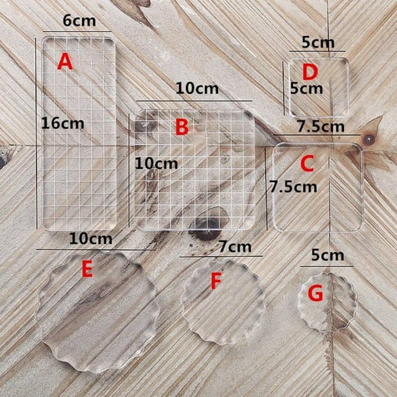 Clear And Transparent Design Acrylic Stamp Block Suitable For DIY Scrapbooking Clear Cling Mounted Rubber Stamp