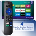 thumbnail image 5 of Remote Control for Hisense-TCL-Onn-Sharp-Philips-Westinghouse-Insignia-Element Roku TV Remote Replacement, 5 of 8