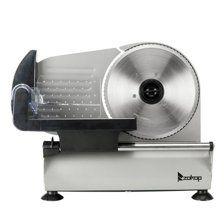 

ZOKOP SL524 110V/150W 7.5 Semi-automatic Gear/Belt Cutter Electric Food Slicer Meat Commercial Steel Cheese Cut