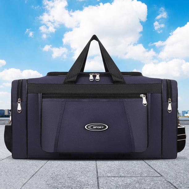 Bolsa De Lona Bolsa de viaje grande Oxford Bolsa de fin de semana de gran capacidad Bolsa de viaje unisex con cremallera
