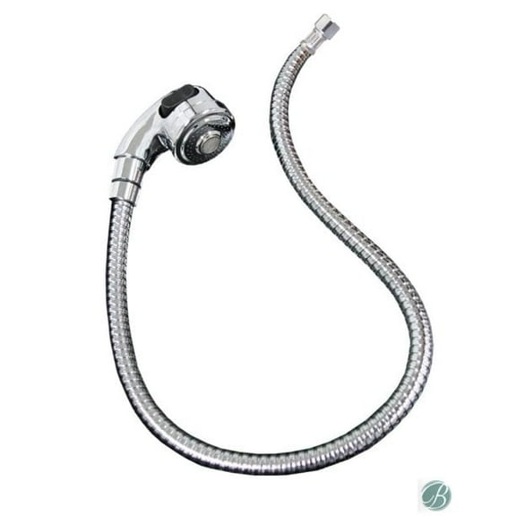 Chrome Shampoo Sprayer Head with Chrome Hose SA-17A beauty hair nail pedicure manicure Salon Shampoo Bowl Basin sink Equipment Replacement part G1/2 Connector