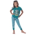 thumbnail image 5 of Harry Potter Girls' Hogwarts House Crest Short-Sleeve Jogger Pajama Set - Gryffindor Slytherin Ravenclaw Hufflepuff, 5 of 5