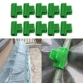 thumbnail image 2 of 10pcs Green Fixed Clips Clamps Greenhouse Film Clamps Tools, 2 of 9