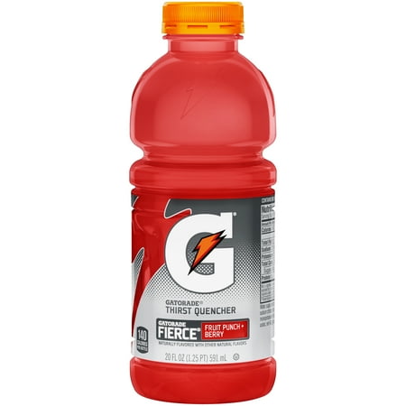 Gatorade Thirst Quencher Fruit Punch Berry Sport Drink, 20 Fl. Oz.