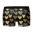 thumbnail image 5 of Yuncity Mens Valentines Day Boxer Briefs Underwear Funny Lips Print Soft Underpants Gold L, 5 of 5