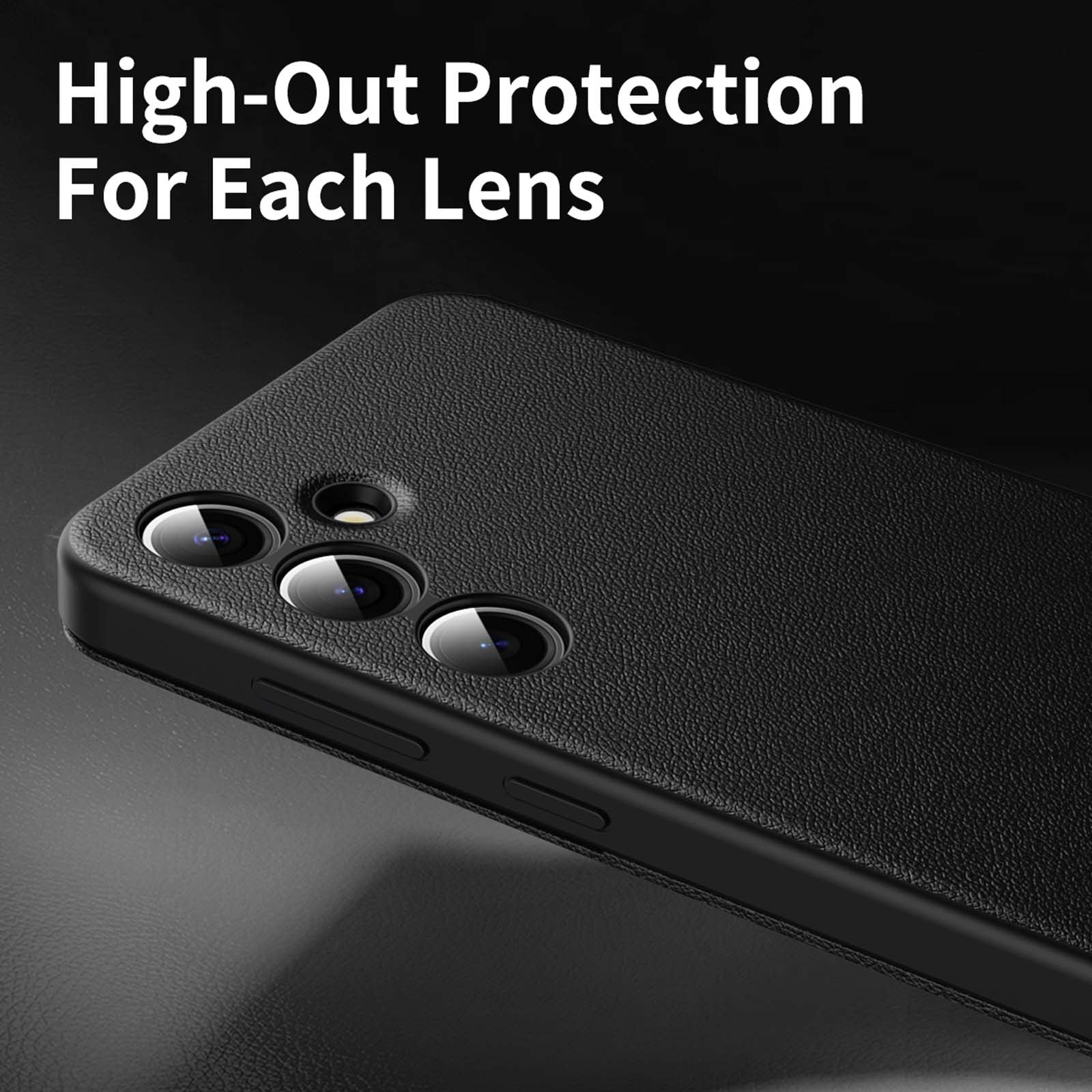 for Samsung Galaxy S26 Plus Smart Wallet Phone Case, Protective Cover with Smart Small Screen View, Finger Tap Control, Slim Design, Card Holder Pocket, PU Leather Flip Cover, Black