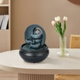 thumbnail image 1 of Dsseng Fontaine de Table Boule Rotative Cascade de Roches Fontaine d'Eau de Table Intérieure pour Décoration Moderne de la Maison Bureau Salon Décoration, 1 of 10