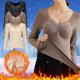 thumbnail image 1 of Ropa interior térmica Hanzidakd para mujer y tallas grandes, con cuello redondo y diseño de gofre, para esquiar en invierno, color negro, talla XL, 1 of 6