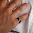 thumbnail image 3 of Stainless Steel Cross Ring: Simple, Geometric Design, Unisex Couple Rings for Birthdays, Fashionable and Durable, 3 of 3