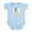 Sky Blue, variant on CafePress - Eye Chart Gift Infant Bodysuit - Baby Light Bodysuit, Size Newborn - 24 Months