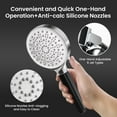 thumbnail image 5 of Newentor Shower Head, High Pressure 6 Spray Modes Handheld Shower Head, with 59" Hose and Bracket, 5 of 6
